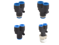 Self Sealing, Cross Union & Plug Fittings